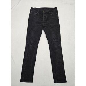 Ksubi Men's Slim Jeans Chitch Laid Black and Red Size 34x31‎